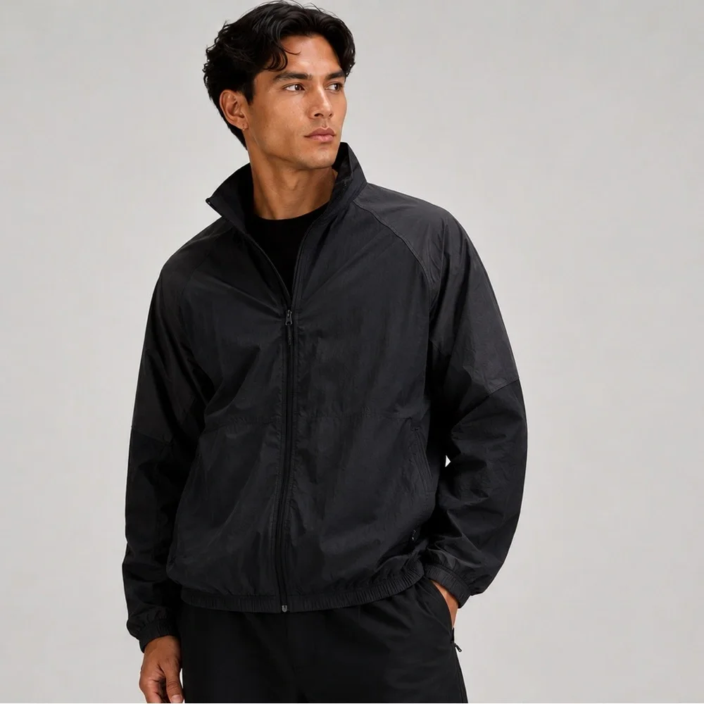 Lululemon Nylon Oversized Track Jacket Black XL NWT Full Zip Lightweight